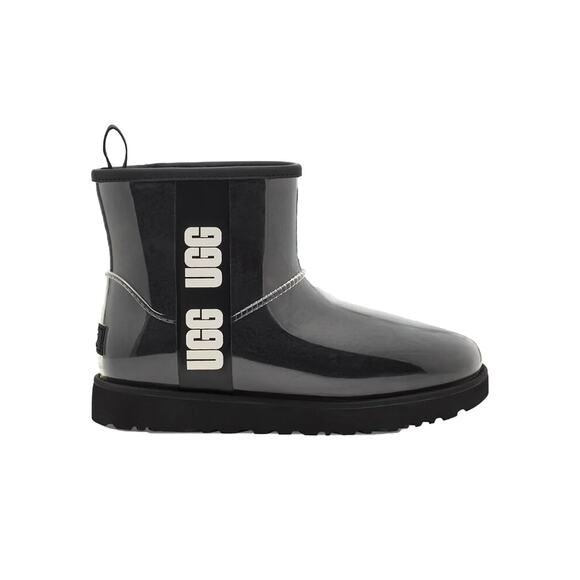 NEW UGG Classic Clear Mini II Boots Black Big Kid Size 6Y – 1112386K - Picture 2 of 7